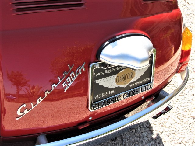 Red Fiat Giannini 590 GT classic car