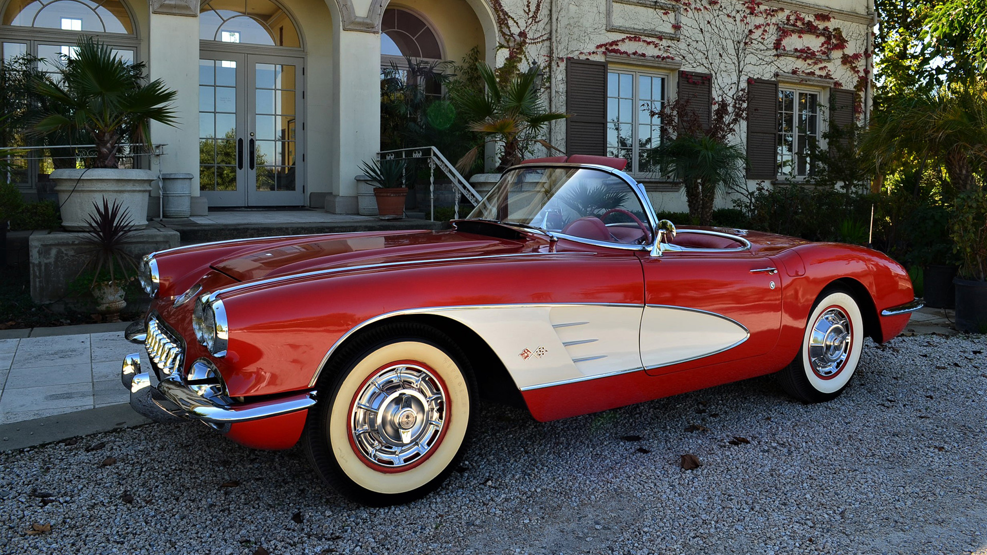 Red 1962 Chevrolet Corvette classic car