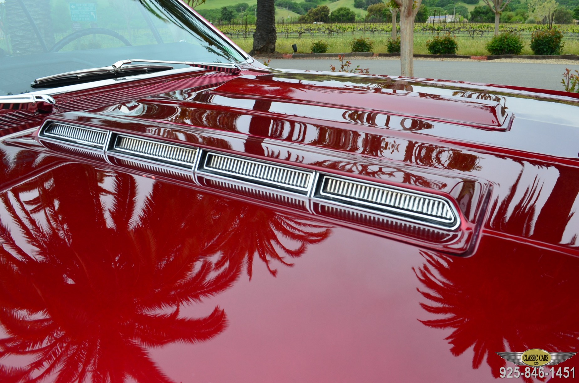 Red Chevrolet Chevelle Hood classic car