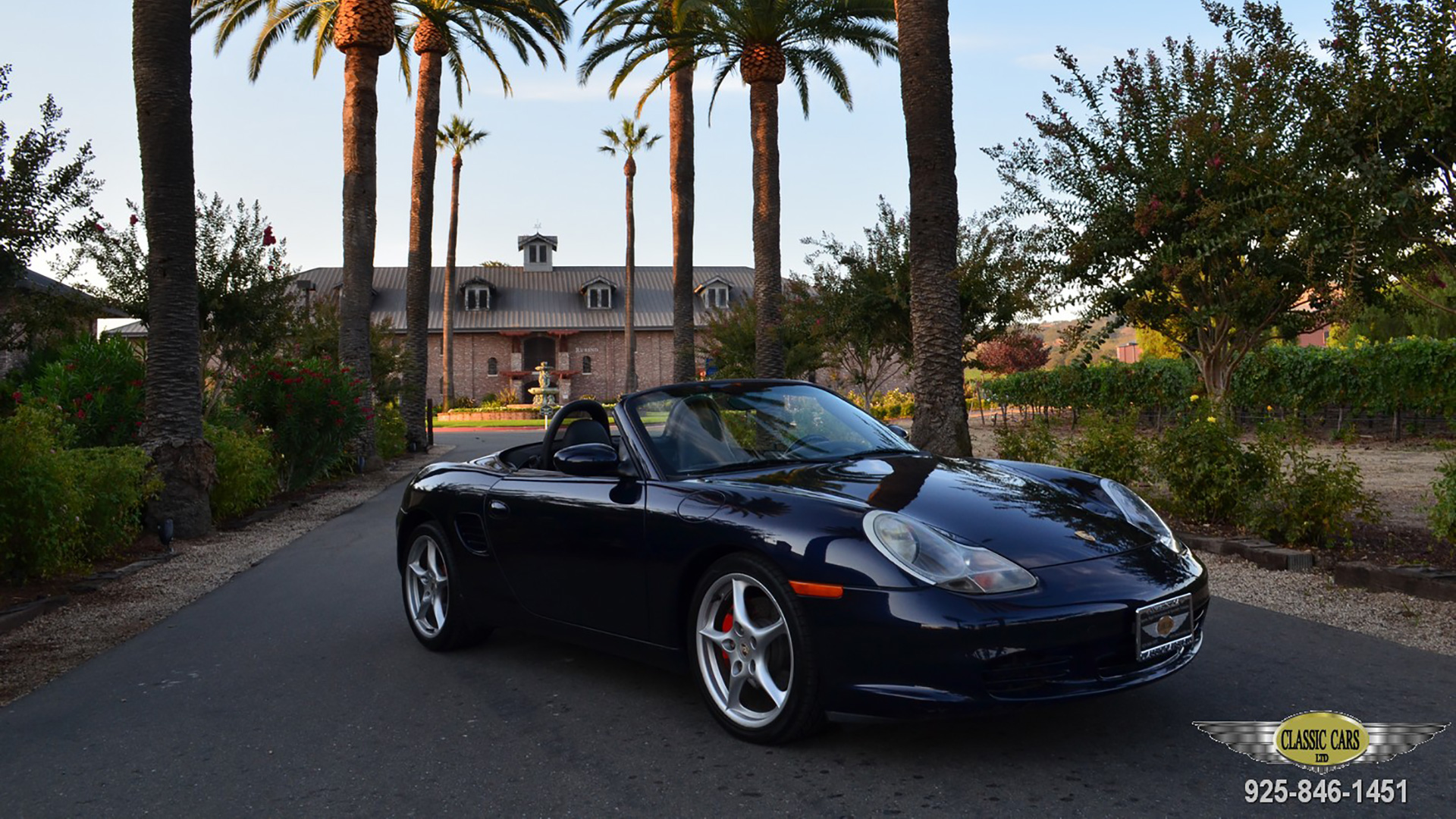 Black Porsche Boxster classic car