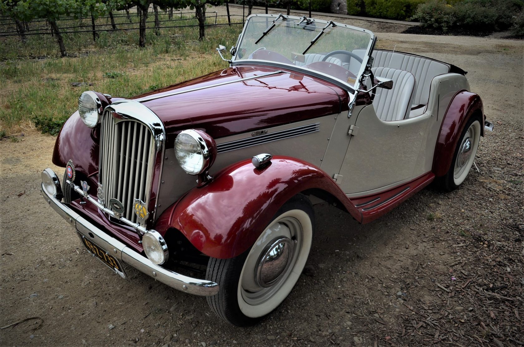 シドミード 複製画 SINGER Car (1977) 新品未開封 No.104 1953 Singer 4AD Roadster - CLASSIC CARS LTD, Pleasanton